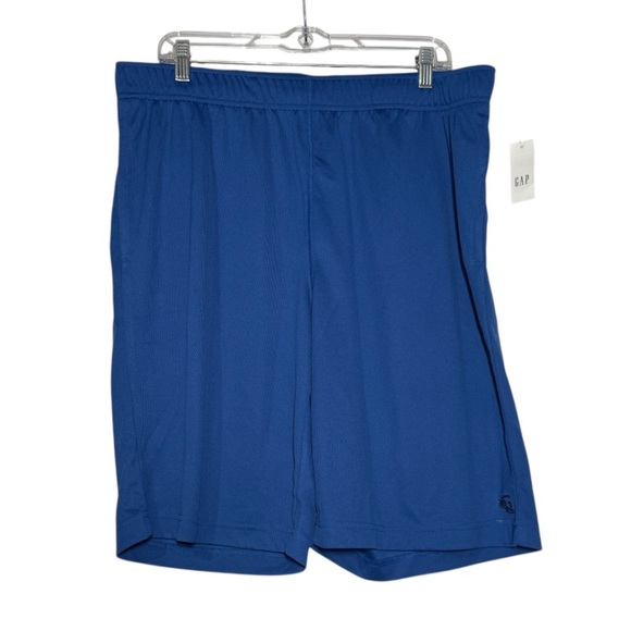 GAP Blue Athletic Shorts Super Soft Lightweight Size Large NWT Excersise Gym - Picture 1 of 9